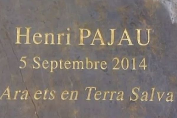 Henri Pajau repose enfin dans son village d'Eus - 5 septembre 2014.