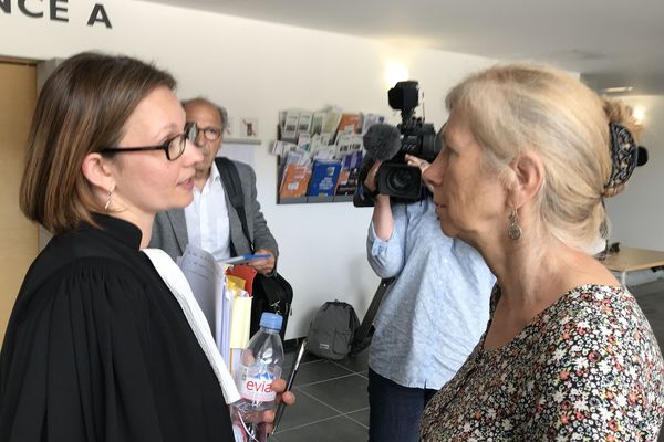 Dominique Henry à l'issue de l'audience au tribunal de Besançon 