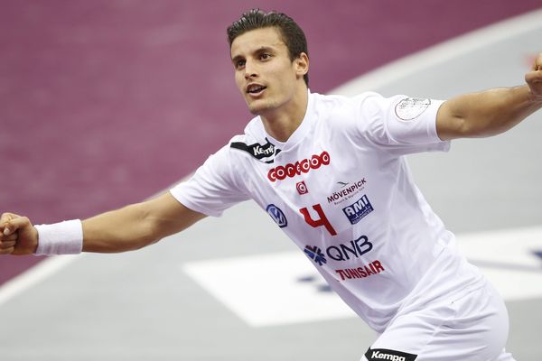 Le Tunisien Aymen Toumi, lors des championnats du monde de handball au Qatar - 21 janvier 2015