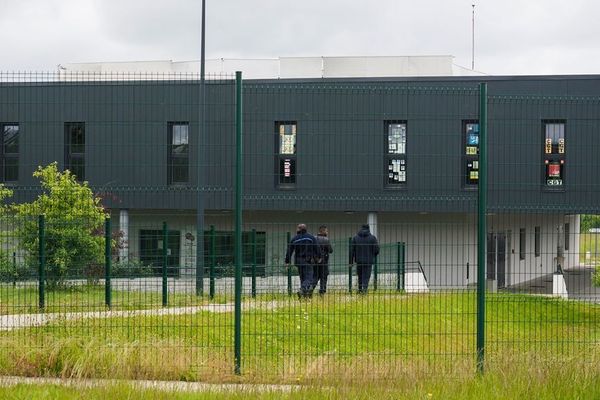 La prison de Condé-sur-Sarthe après l'attaque du 11 juin 2019 
