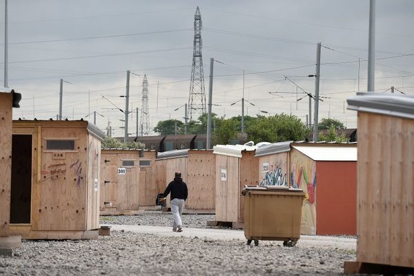 Le camp de migrants de La Linière à Grande-Synthe (archive).