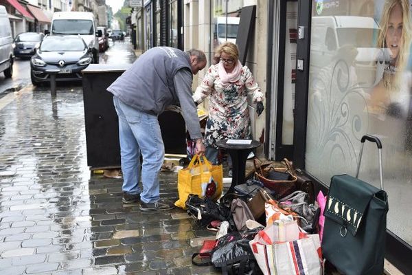 Des sinistrés des inondations à Montargis dans le Loiret.