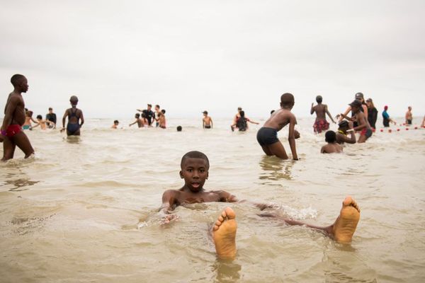 5.000 enfants d'Île-de-France ont participé à la "journée des oubliés des vacances" du Secours populaire, à Cabourg, le 22 août 2018.