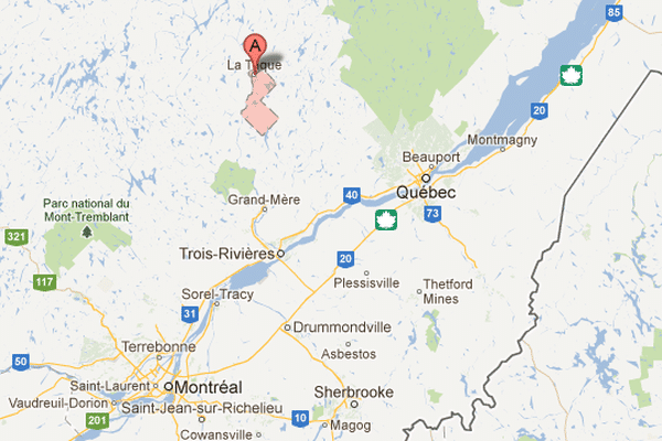 La Tuque, au nord de Québec