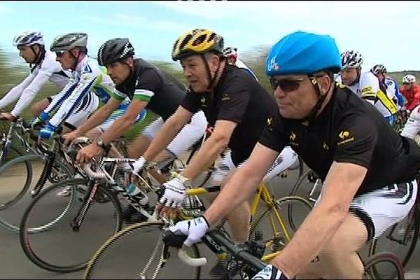 Jean-Yves Le Drian aux côtés de Bernard Hinault