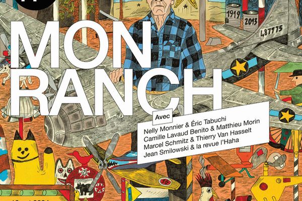 "Mon Ranch", une exposition, clin d'œil hommage à la cabane de Jean Smilowski, artiste lillois, affiche Camille Lavaud Benito