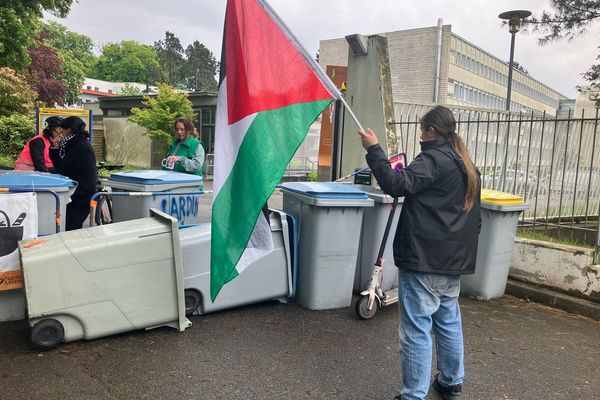 Les lycéens de Carcouet, à Nantes, se mobilisent pour la Palestine, le 7 mai 2024