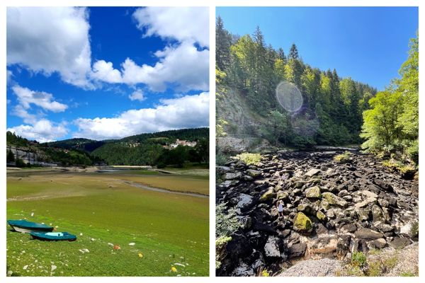 Les bassins du Doubs asséchés par le manque de pluie et les fortes températures du début de l'été.