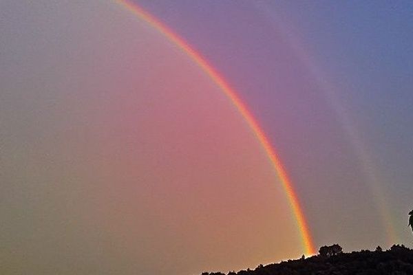 Double arc-en-ciel depuis St Gély du Fesc