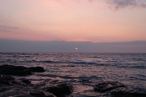 Coucher de soleil à la Pointe Saint-Gildas