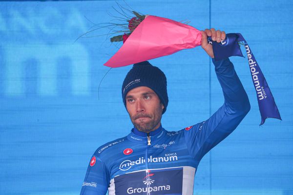 Thibaut Pinot 2e sur le podium de la 13e étape du Giro