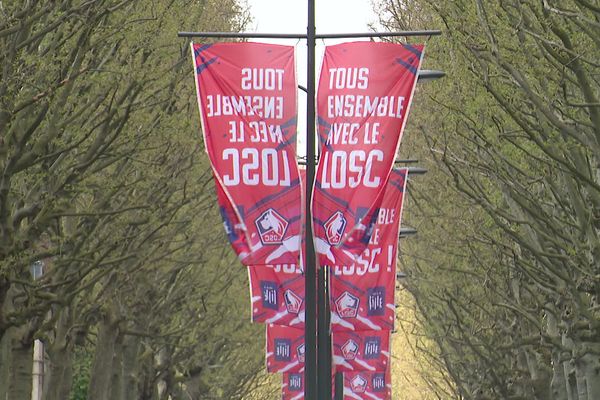 La Ville de Lille aux couleurs du LOSC