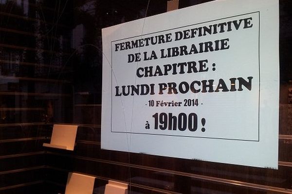 La librairie Chapitre de Tarbes, c'est fini...