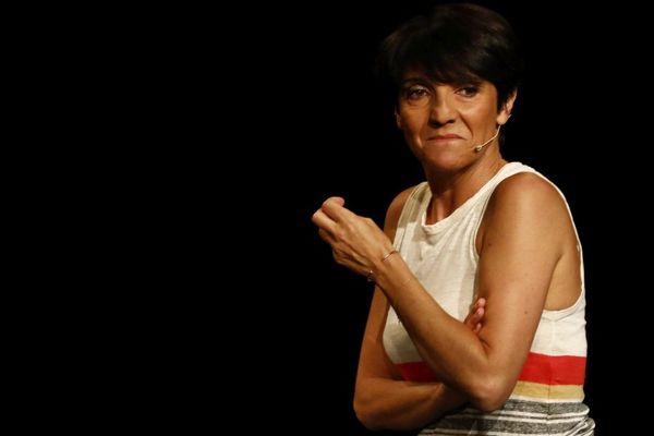 L'humoriste Florence Foresti lors d'un spectacle à Paris en juillet 2018.