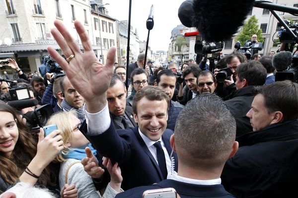 Emmanuel Macron à Rodez en mai 2017