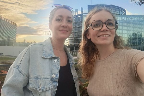 Hélène et sa soeur Jeanne, prêtes pour le raid