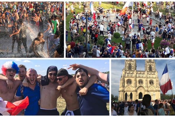  Le Centre-Val de Loire en bleu blanc rouge après la victoires de l'équipe de France de football sacré champions du monde !