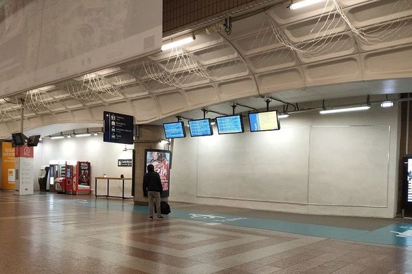 Grève contre la réforme des retraites, la gare Part-Dieu est désertée (archives 5/12/19)