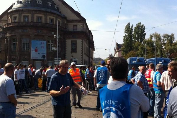 La manifestation à Strasbourg