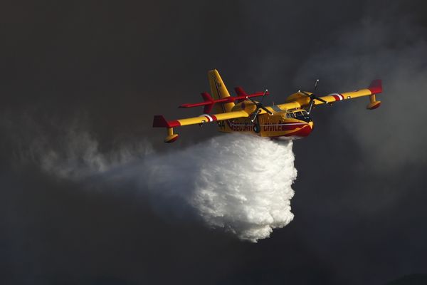 Quatre canadairs sont intervenus pour lutter contre l'incendie