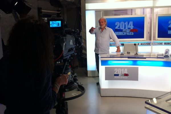 Studio de France 3 Corse à Bastia, 23 mars 2014