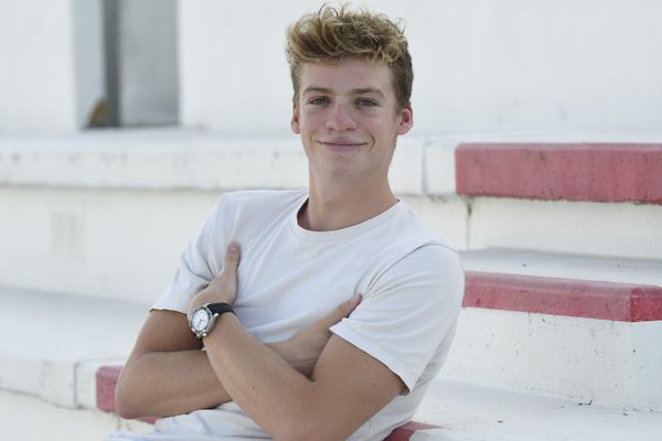 Léon Marchand à la piscine Castex de Toulouse sera bientôt fêté par son club formateur du TOEC