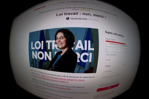 Le site de la pétition contre la loi El Khomri.