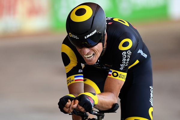 Sylvain Chavanel au Championnats de France de cyclisme sur piste à Hyères dans le Var.