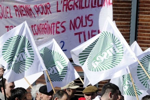 Manifestation de la FNSEA en avril 2014