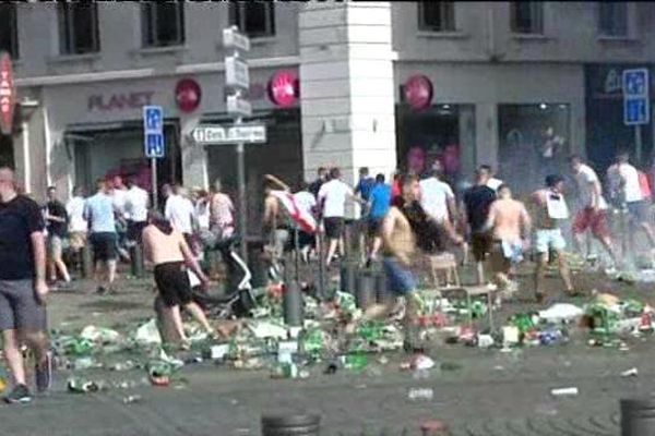 Lors des affrontements à Marseille le 11 juin dernier, avant le match Angleterre-Russie