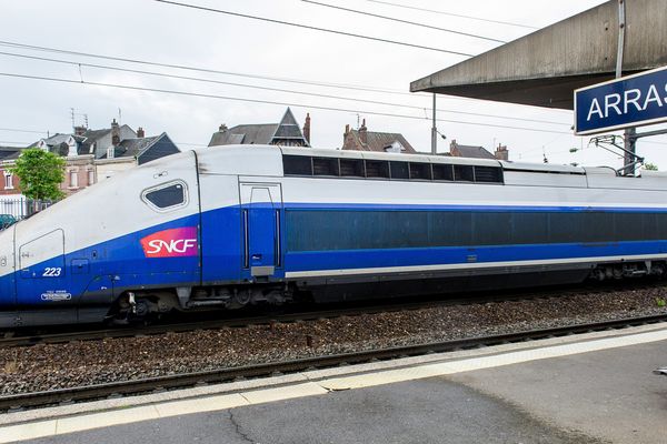 Un TGV en gare d'Arras. (Illustration)