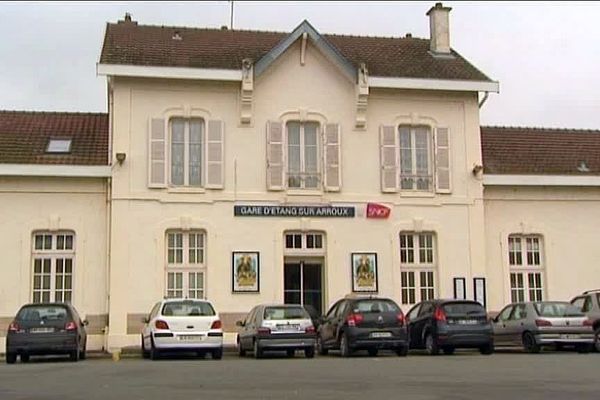 La gare d'Etang-sur-Arroux, en Saône-et-Loire 