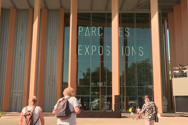 Le nouveau parc des expositions de Strasbourg, signé par l'architexte japonais Kengo Kuma, a été inauguré le 2 septembre 2022.