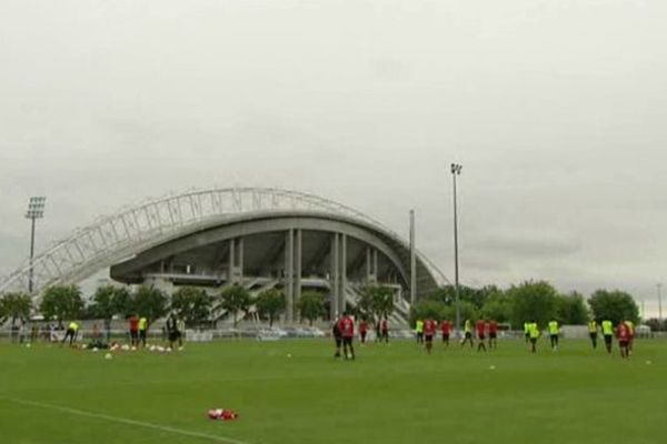 Les nouveaux ont foulé pour la première fois mardi la pelouse du terrain d'entraînement du stade Gabriel-Montpied. 