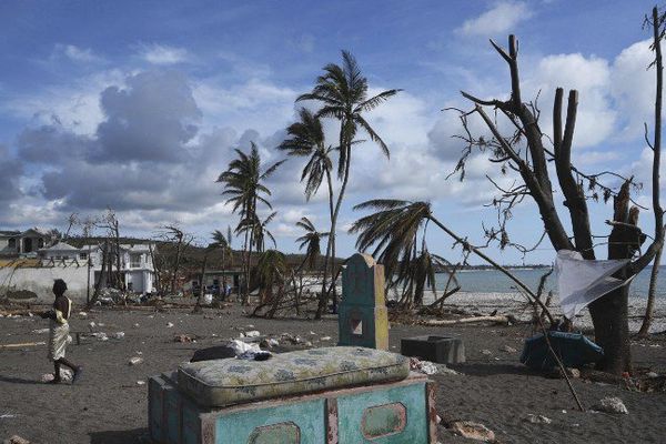 Haïti après le passage de Mattew -  Port Salut au sud ouest de Port-au-Prince (11/10/2016)