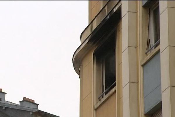 L'incendie a démarré dans cet appartement