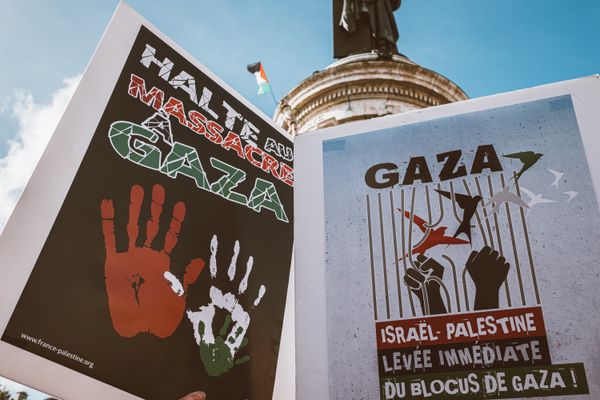 Des milliers de personnes s'étaient réunies à Paris en soutien à la Palestine le 22 octobre lors d'une manifestation autorisée.