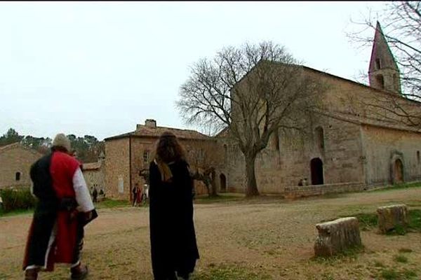 Ambiance moyenâgeuse à l'occasion de Noël à l'abbaye du Thoronet (Var)