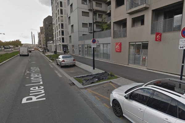 L'accident s'est produit rue Lucien Faure, devant la Caisse d'Epargne