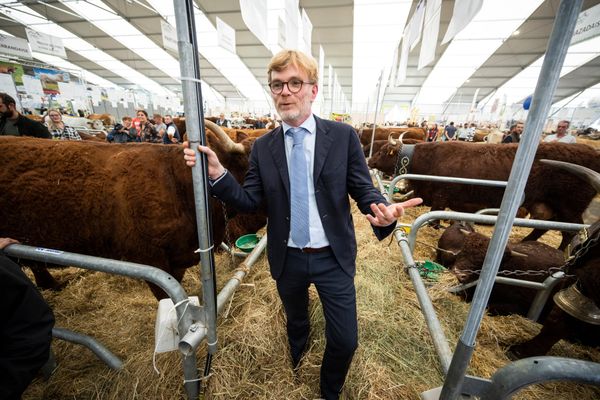 Marc Fesneau au sommet de l'élevage à Clermont-Ferrand au début du mois d'octobre 2022.