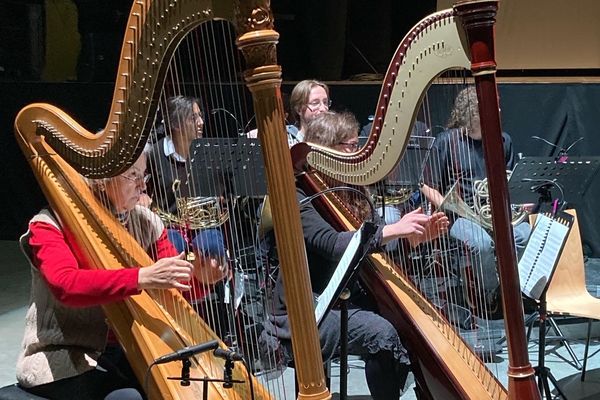 Répétition des musiciens, avant la grande répétition de ce début avril au Palio de Boulazac