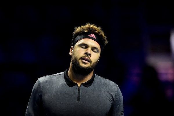 Archives Septembre 18, 2018. Jo-Wilfried Tsonga contre Peter Gojowczyk pendant le tournoi ATP Moselle Open 