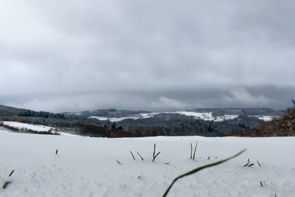 Vendredi 1er décembre, sur les hauteurs du Mâconnais.