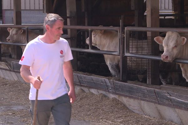 Emmanuel Bernard est éleveur bovin à Cercy-la-Tour dans la Nièvre