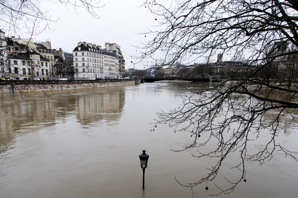 La crue de la Seine, à Paris.