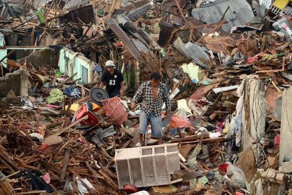 Tacloban a été entièrement ravagé par le typhon Haiyan.