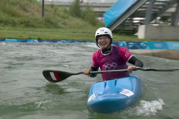 Camille Prigent a survolé la manche du kayak cross ce samedi 3 août lors des JO de Paris 2024.