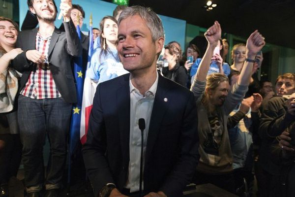 Laurent Wauquiez, le soir de son élection à la tête de la région Auvergne-Rhône-Alpes