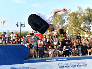 Le skate park du Prado, ici lors du Red bull bowl Marseille de 2019, a été complètement rénové en 2017.