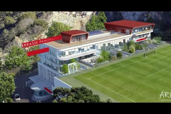 Le futur centre de performance de l'As Monaco.